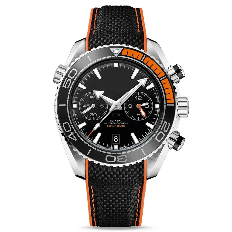 limited edition watch Dial 44mm quartz movement Chronograph Diver 600m Skyfall Stainless Steel Back Sports Men's Ocean Watch
