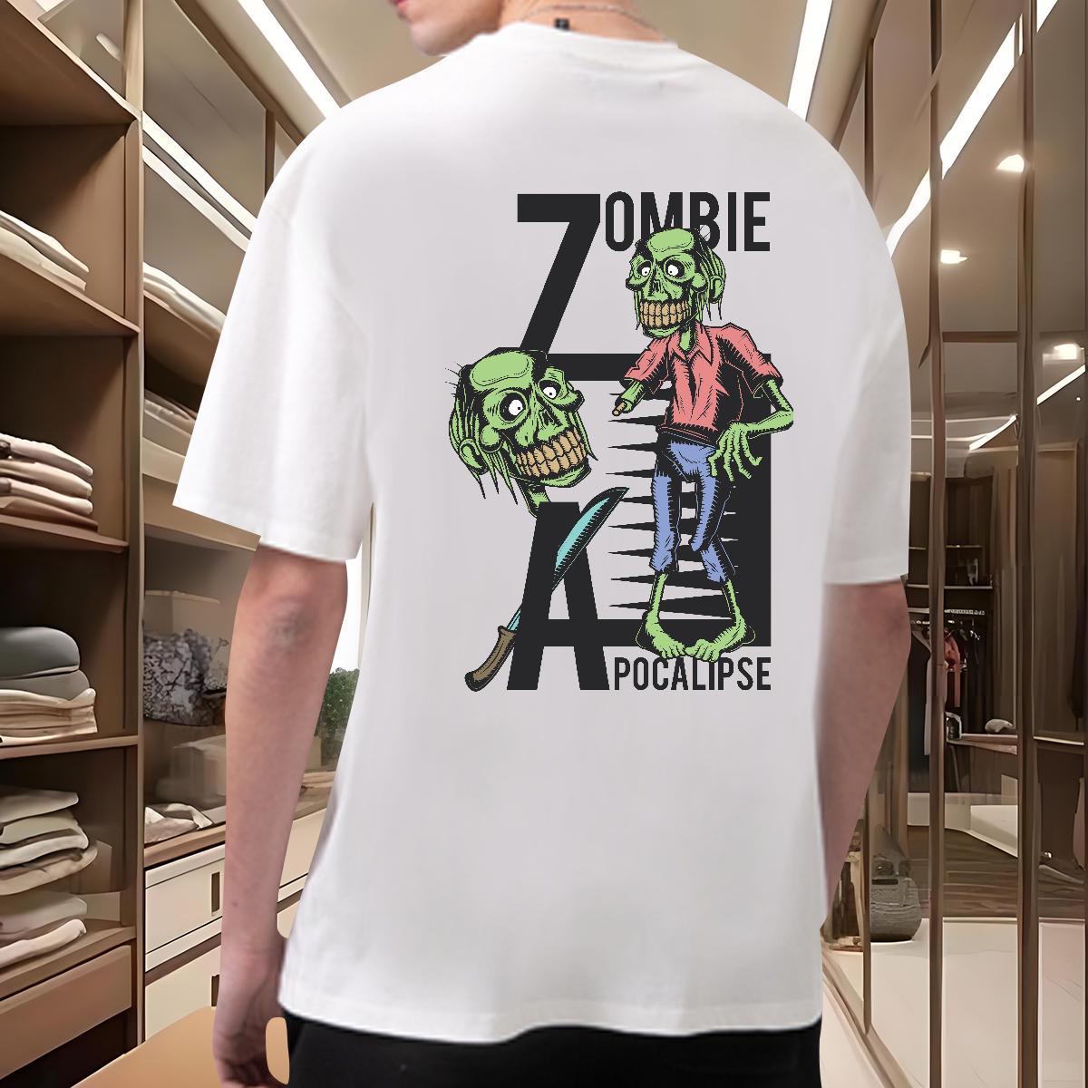 Soft Man T Shirts 100% Cotton 230g skull Anime Printing Street DIY Printed Crew Neck Men Tshirts 2024 DIY Tops