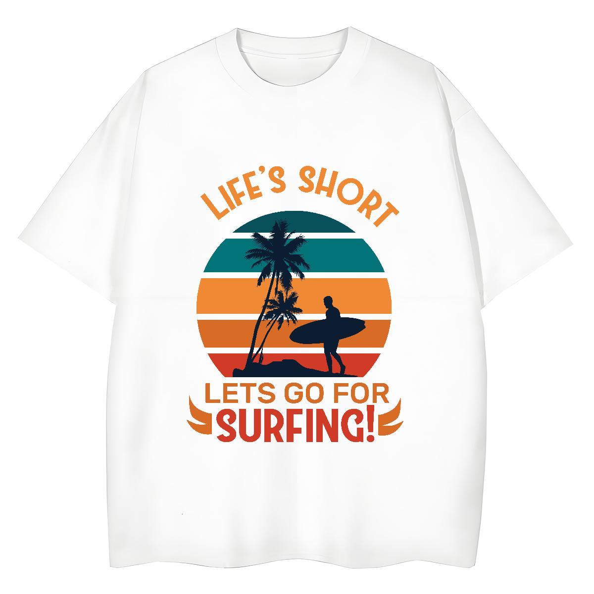 Loose fit Women Tees 230g Pure Cotton sea Daily Wear T Shirt For Woman Breathable Short Sleeve Oversized L-4XL Tops Tees