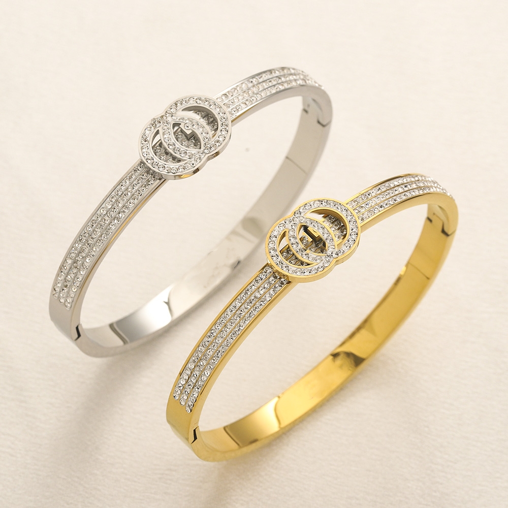 Designer Bracelets Bracelet Bangle Jewelry Classic Gold Sier Stainless Steel Bracelet for Women Party Gift Girlfriend Gift Christmas Present Wholesale
