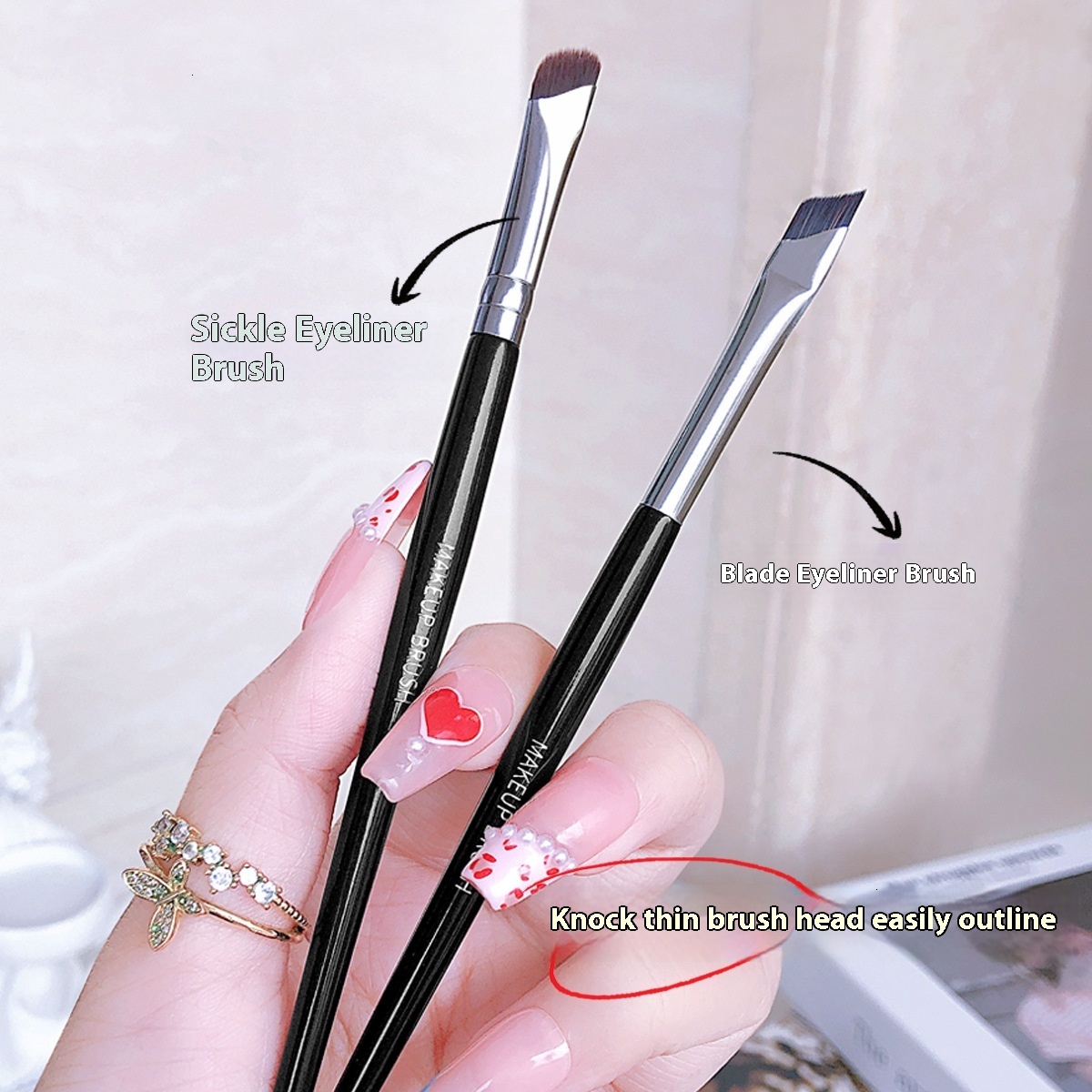 Flat Bevel Bladed Jonbos Pencil for Easy Horizontal Eyebrow & Eyeliner Drawing