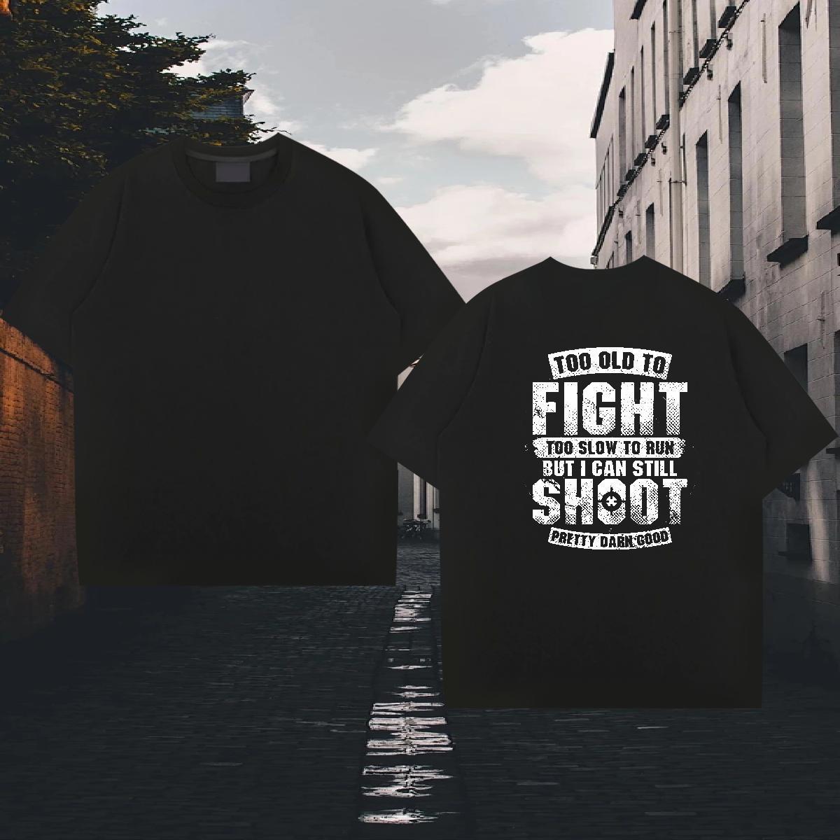 High Quality Men T Shirts 230g 100% Cotton letter Sports Casual Anime Breathable Crew Neck Men Tshirts 2024 DIY Tops Shirt