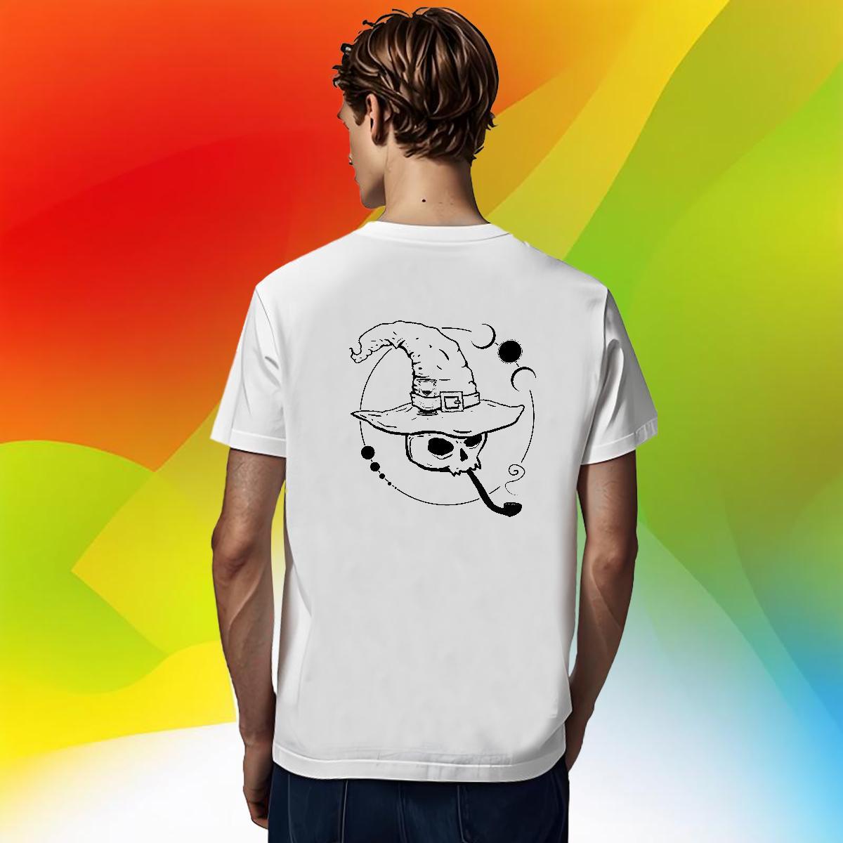 Brand Men T Shirts 100% Cotton 230g skull Hip Hop Street Plus Size Custom Short Sleeve Soft Men Tops Tees Free Shipping Top Tees