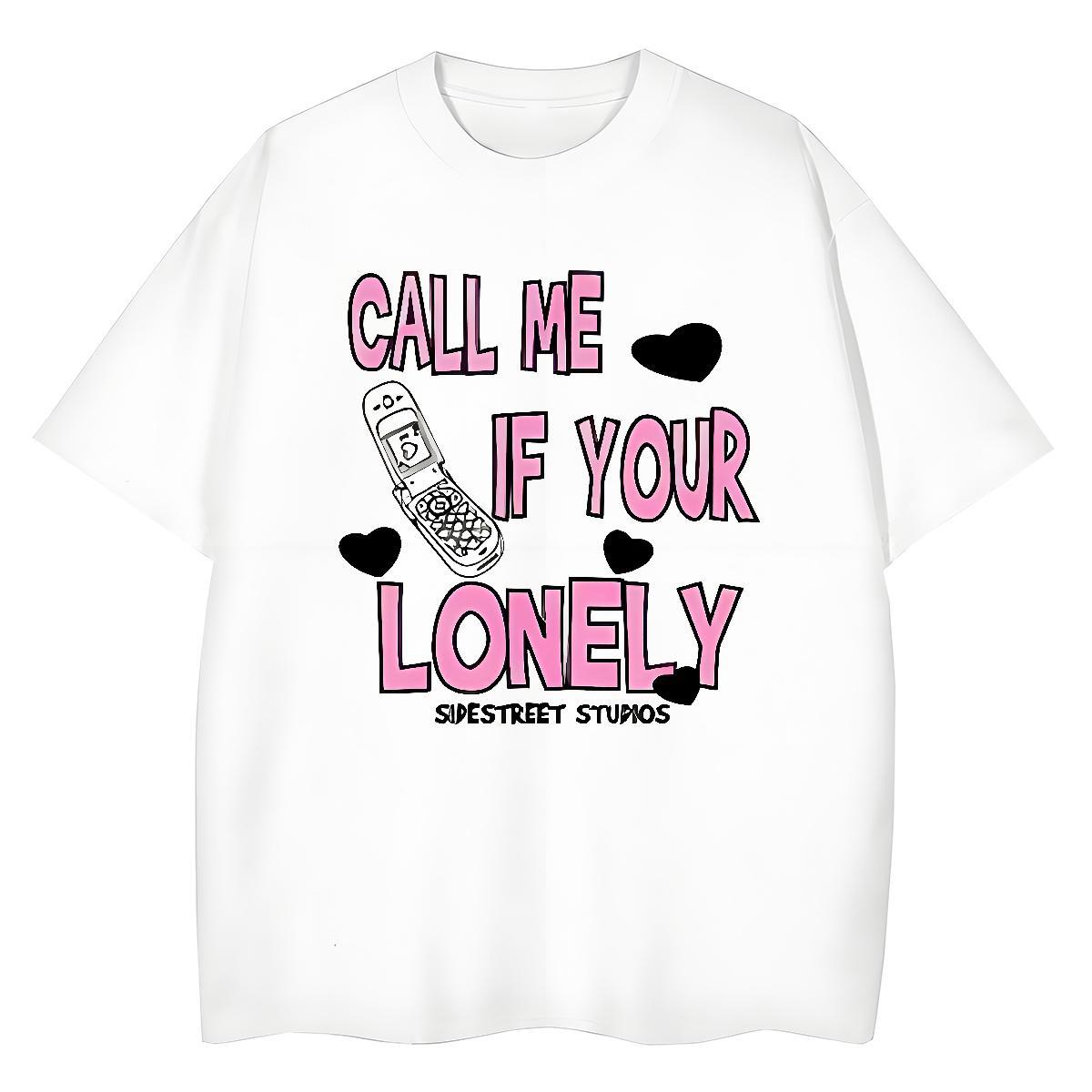 5A Women Tshirts 230g Pure Cotton letter High Street Hip Hop Women T Shirts Crew Neck Cartoon Floral Printing Tops Tees