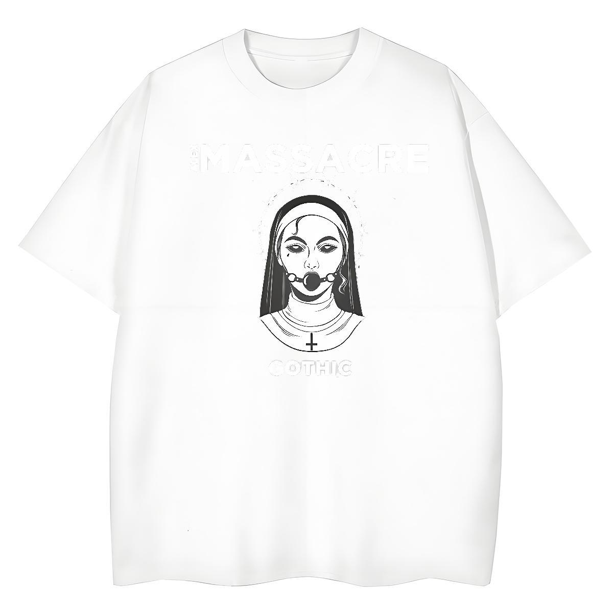 High quality Womens Tshirts 100% Cotton 230g nun Hip Hop Street Woman T Shirts Round Neck Short Sleeve Customized Clothings