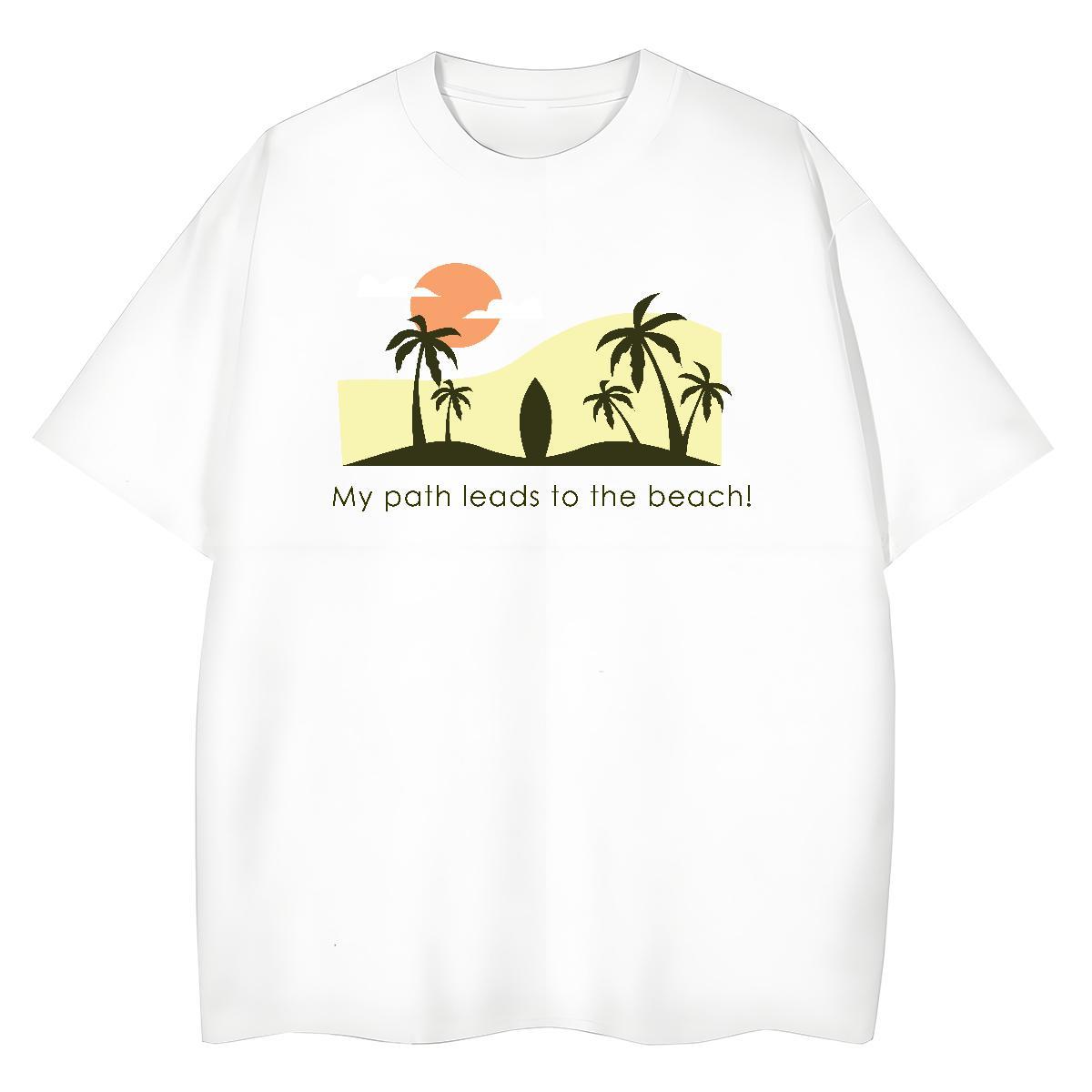 Soft Lady T shirt 230g Pure Cotton wave Casual Women T Shirts Short Sleeve O-Neck White Plus Size Clothes