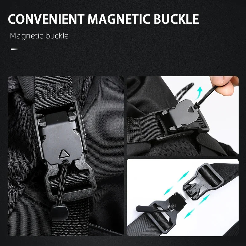 Fashionable cross body mens chest messenger anti-theft zipper 7.9-inch iPad waterproof short travel shoulder bag 240826 37f9