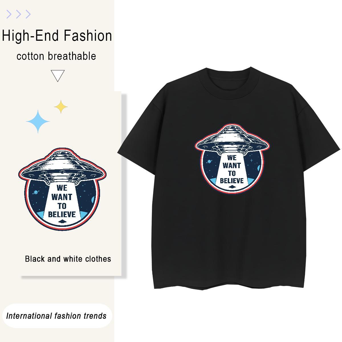 Designer Nice Women Tees 230g 100% Cotton outer space Sports Casual T-Shirts for Women Breathable Short Sleeve Custom Print Plus Size Tops Shirt