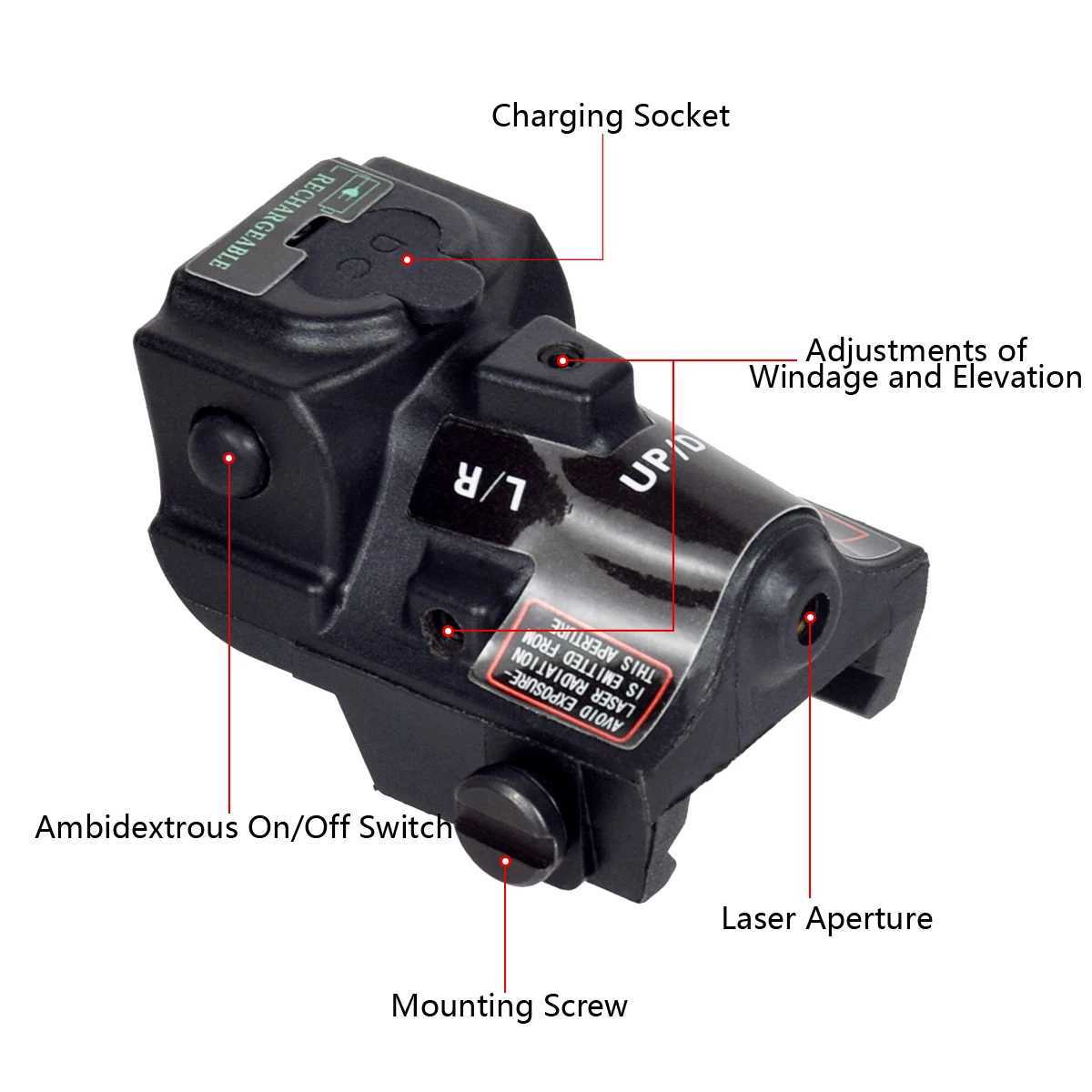 Compact pistol mini laser sight LS-L3 red/green/blue Lsaer pointer Taurus G2C G3C 9mm TS9 Glock 17 19 hunting gun accessories CL240826
