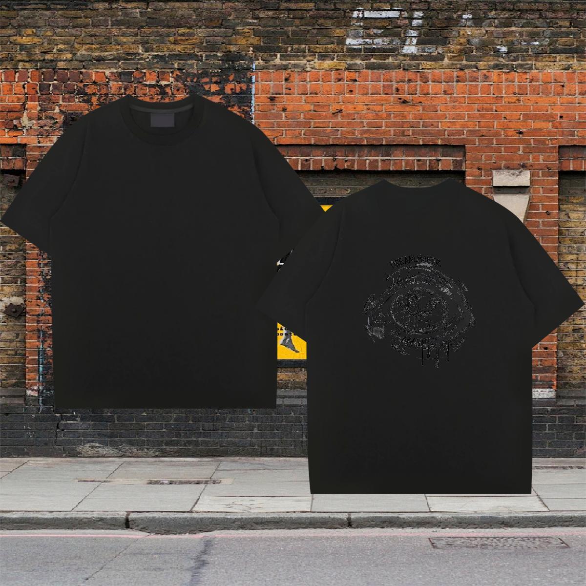 Soft T-Shirts for Men 230g 100% Cotton eyes Street Casual Graphic Crew Neck Breathable Men Tees Wholesale Tee Shirt