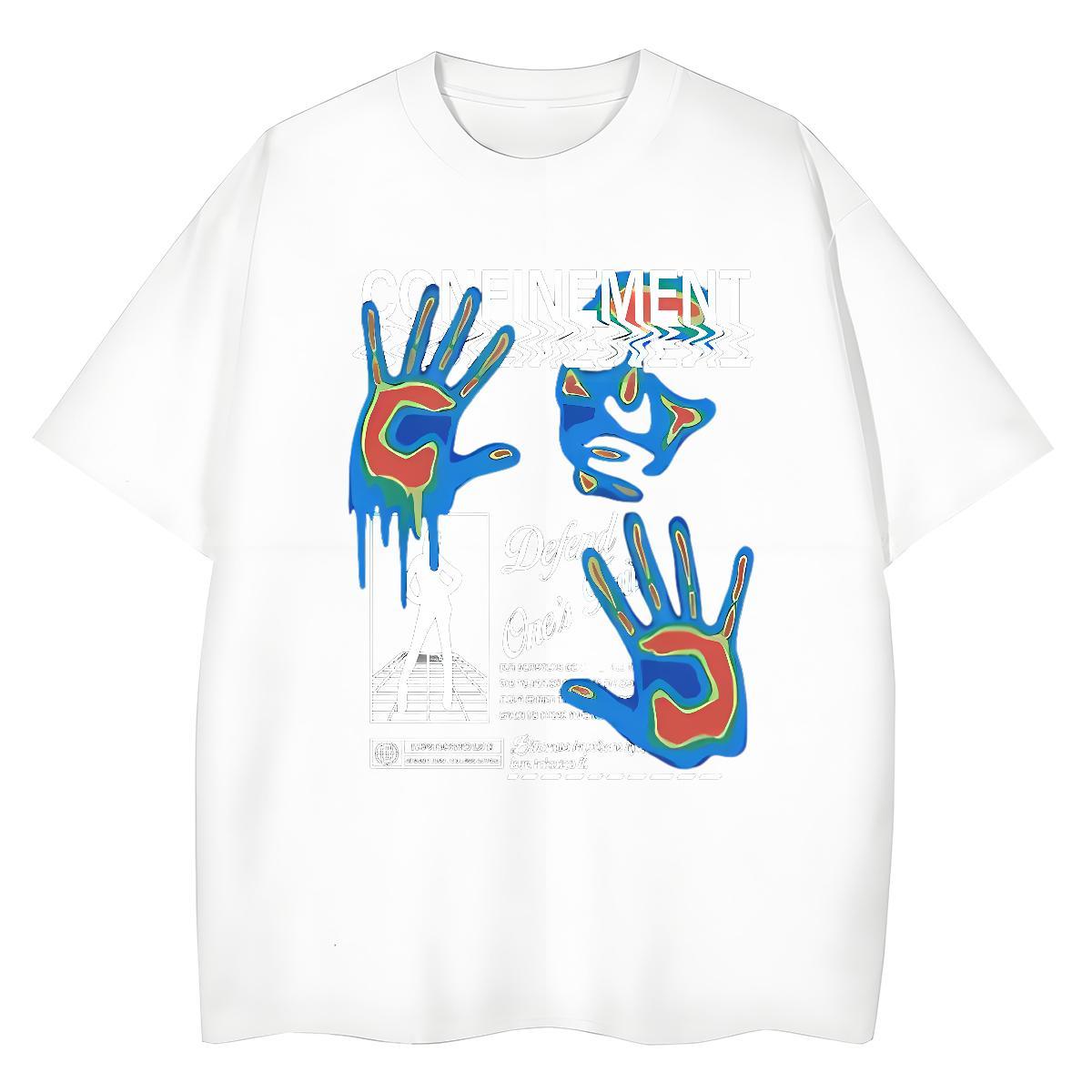 Comfortable Tshirt for Man Woman 230g Pure Cotton English Daily Outfit T-Shirts O Neck Short Sleeves Plus Size Cartoon Tees Shirts