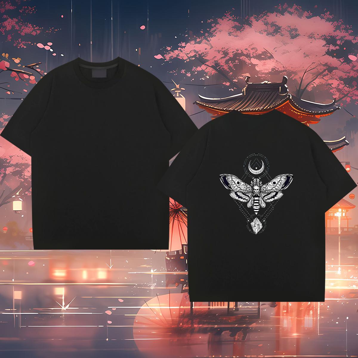 TOP Quality Man T Shirts 230g Cotton skull Casual Daily Wear Custom Printed Breathable Crew Neck Men Tshirts Fashion Designer Top Tees