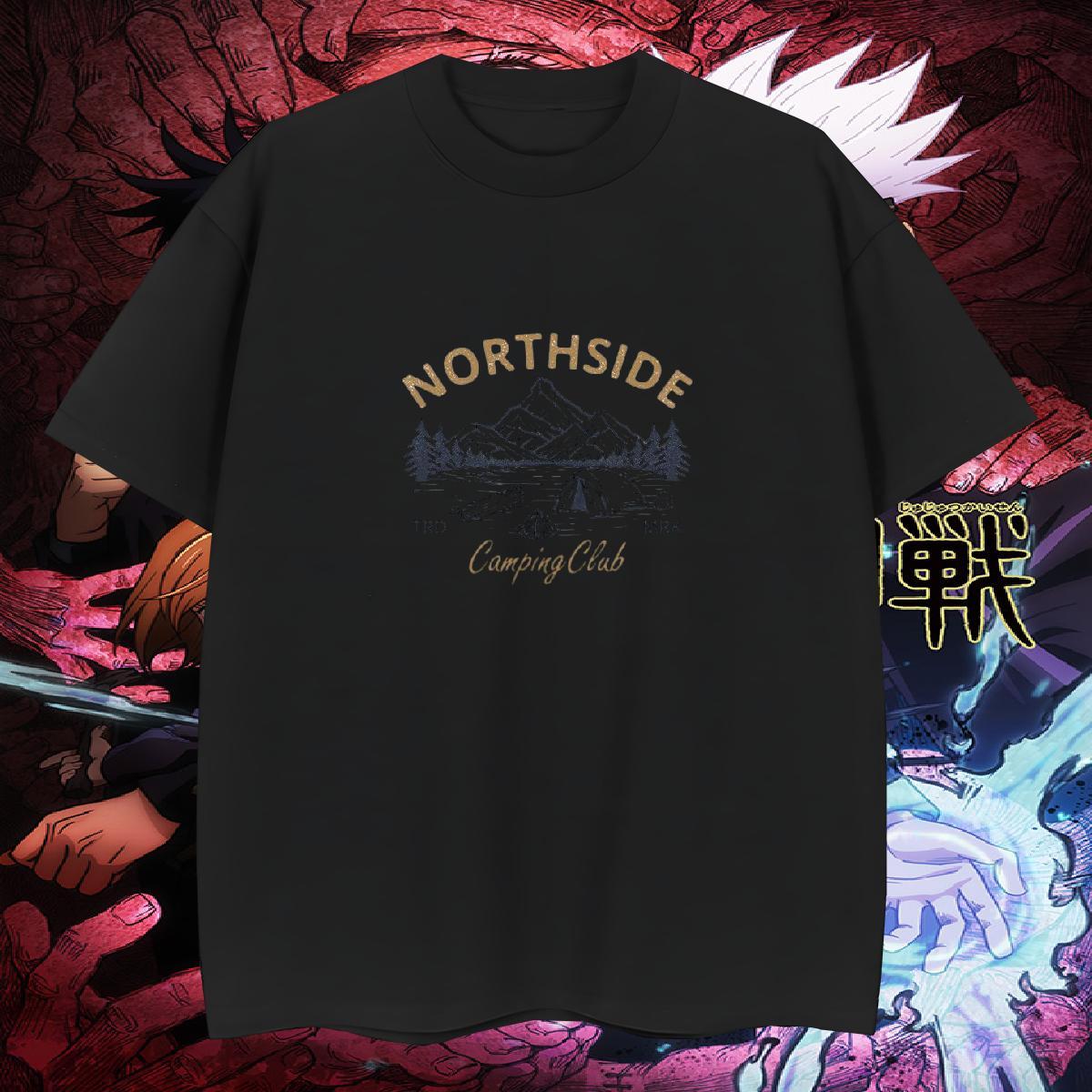 High Quality T shirt 230g Cotton mountains Spring Summer DIY Printed O-Neck Short Sleeve Men Clothes T-Shirt Designer Tee Shirt