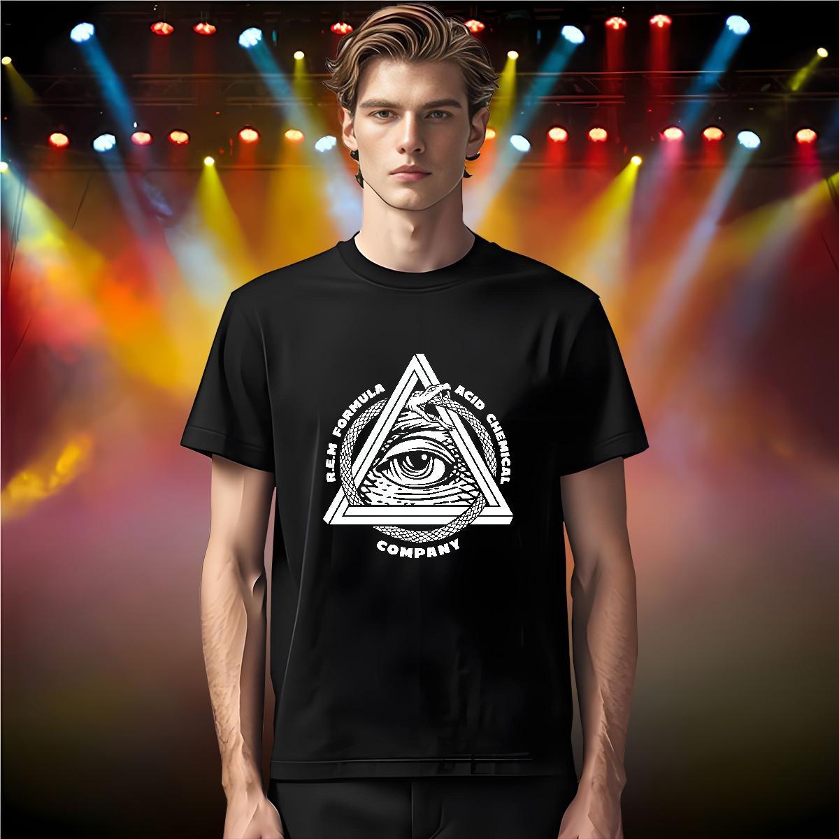 Cool T shirt 230g Cotton eye of the devil Spring Summer Custom Print Oversized Short Sleeve O-Neck Tshirt for Man Woman Fashion New Tops Shirt