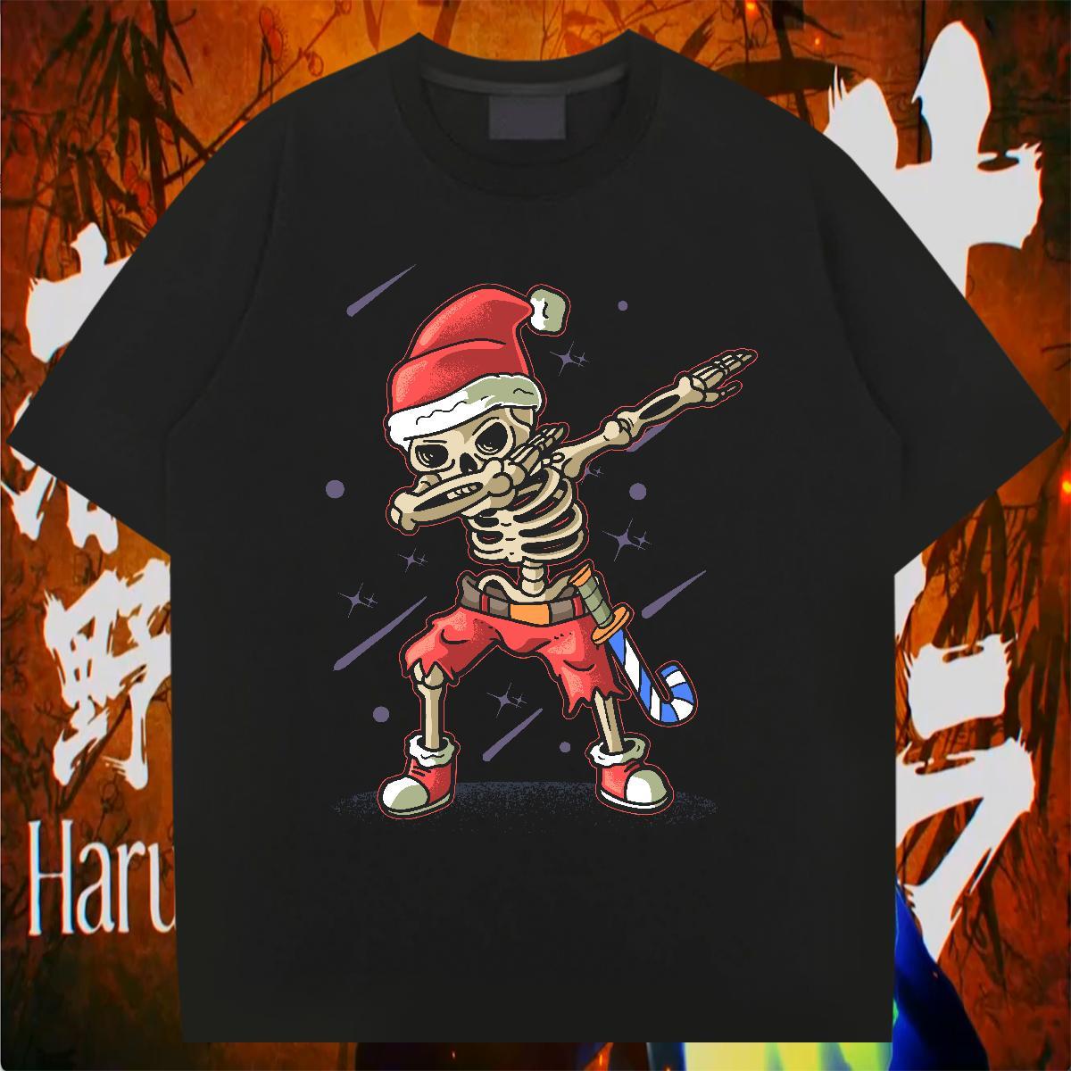 High Quality Mens T Shirts 230g Cotton skull Spring Summer DIY Logo Oversized O Neck Short Sleeves Mens Tshirts Free Shipping Tee Shirt