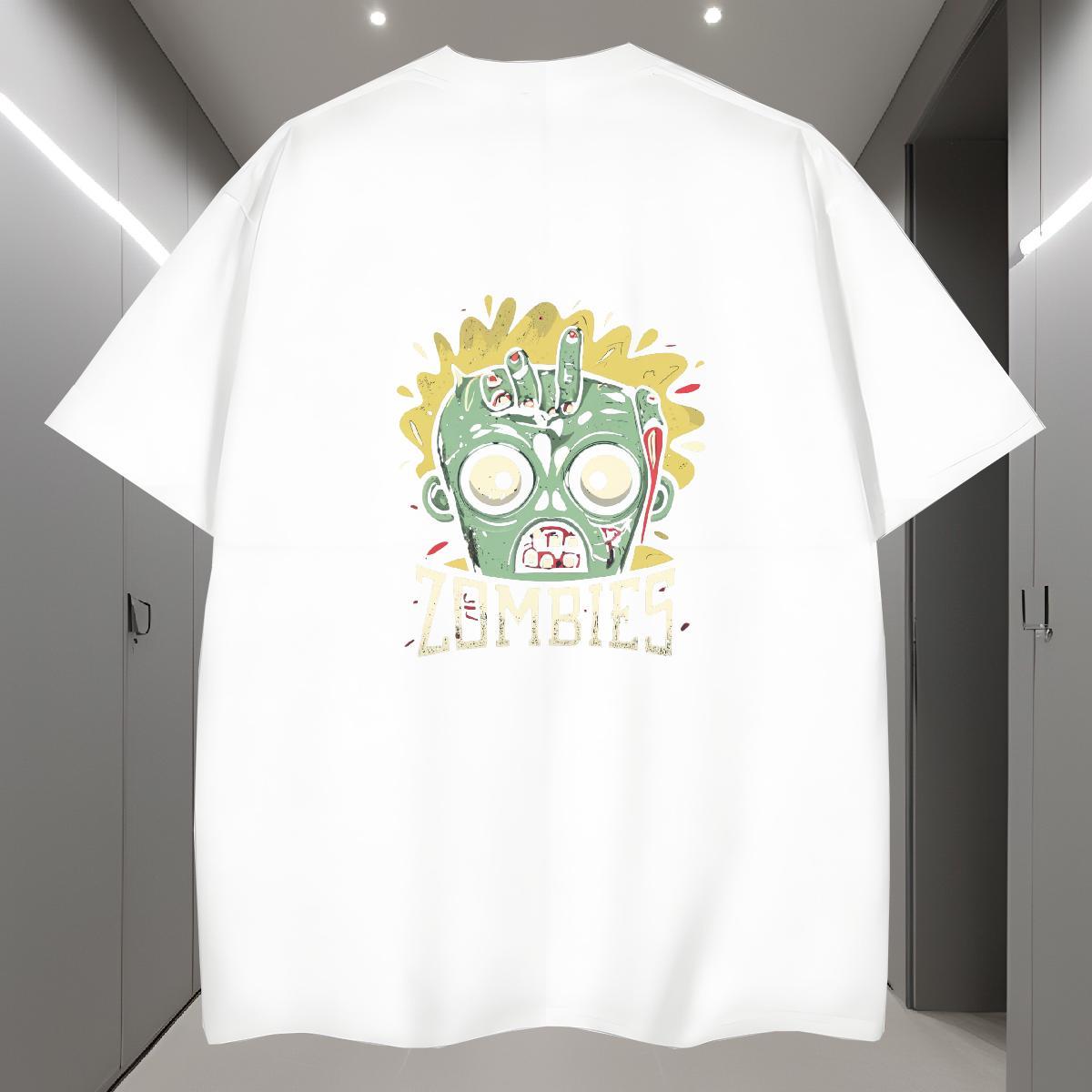 Designer Mens T Shirts 230g 100% Cotton skull Anime Printing Street Custom Printed Breathable Short Sleeve Couples T Shirts 2024 New Tees Shirts