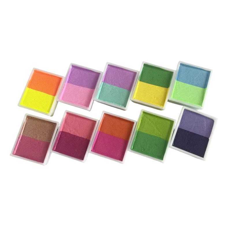 10g Rainbow Split Cake Facial Painting Human Art Halloween Decoration Festival Role Playing Holiday Makeup W240824