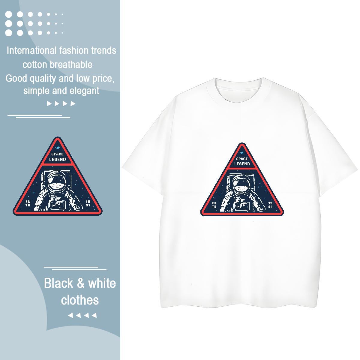 Designer Unisex Tshirts 100% Cotton 230g universe Casual Beach T Shirts Women Breathable Short Sleeve Custom Print Plus Size Polos