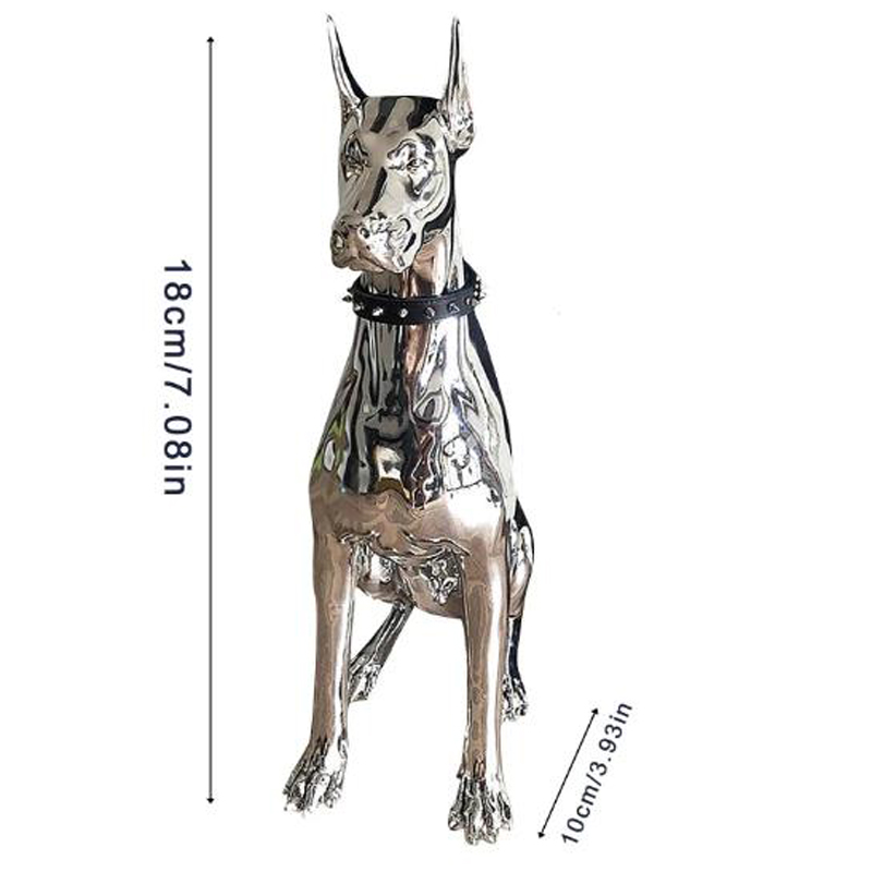 Decorative Objects Figurines Home Decor Sculpture Doberman Dog Large Size Art Animal Statues Figurine Room Resin Statue Ornamentgift Holiday Gift