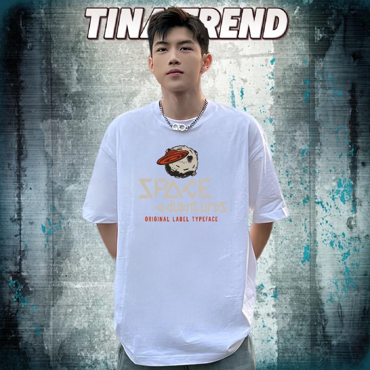 Wholesale Man T Shirts 230g Cotton ET Spring Summer Anime Print Breathable Short Sleeve Mens Tshirts Factory Direct Top Tees