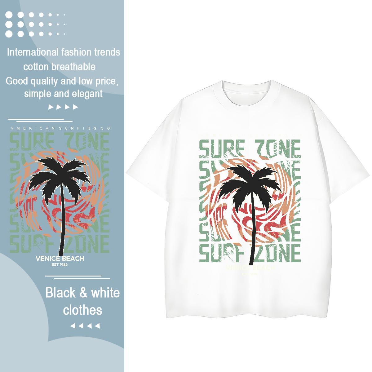 Popular Lady T shirt 230g Pure Cotton tree Daily Outfit Womens T Shirts O Neck Short Sleeves Anime Clothes