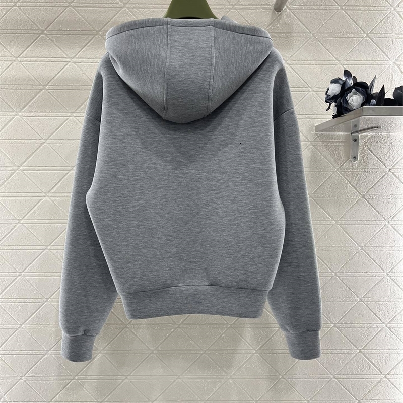 Spring Fashion Women Gray Hoodie and Skirt Set - Casual and Versatile Two-Piece Outfit 240824