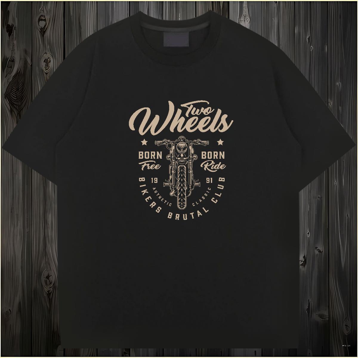 Classic Mens T Shirts 100% Cotton 230g Motorcycle Anime Printing Street Oversized 3XL 4XL Breathable Crew Neck Men Tops Tees New Designer Top Tees
