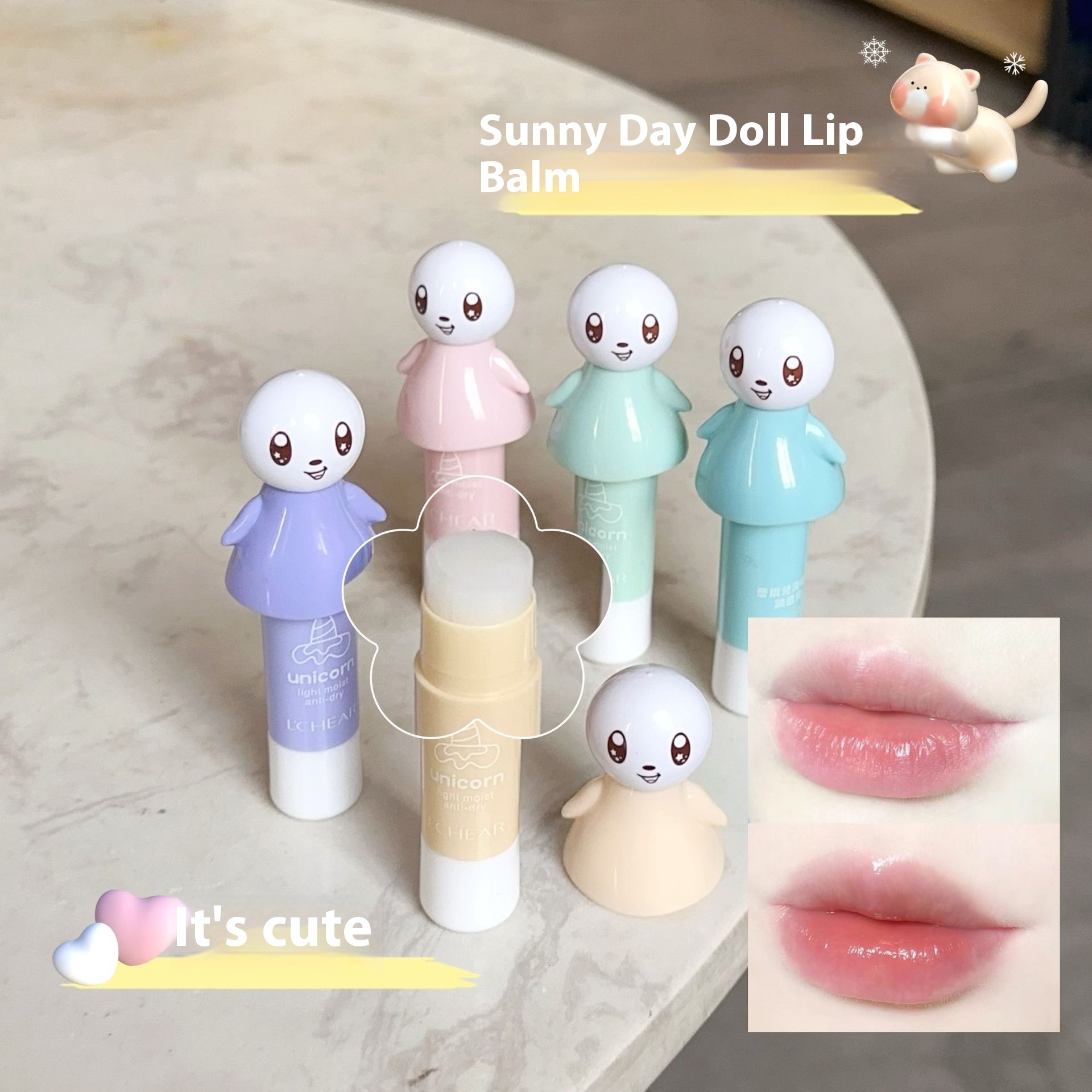 Gentle Lacey Vaseline Moisturizer Lipstick for Younger Skin Perfect for School Use