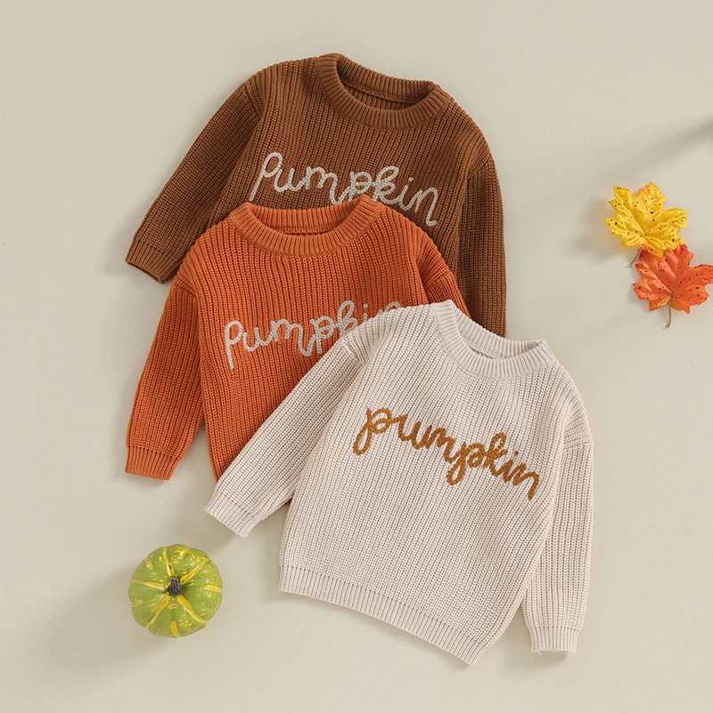 0-3Y children babies girls autumn and winter knitted sweaters long sleeved workwear embroidered zipper knitted clothingW240824