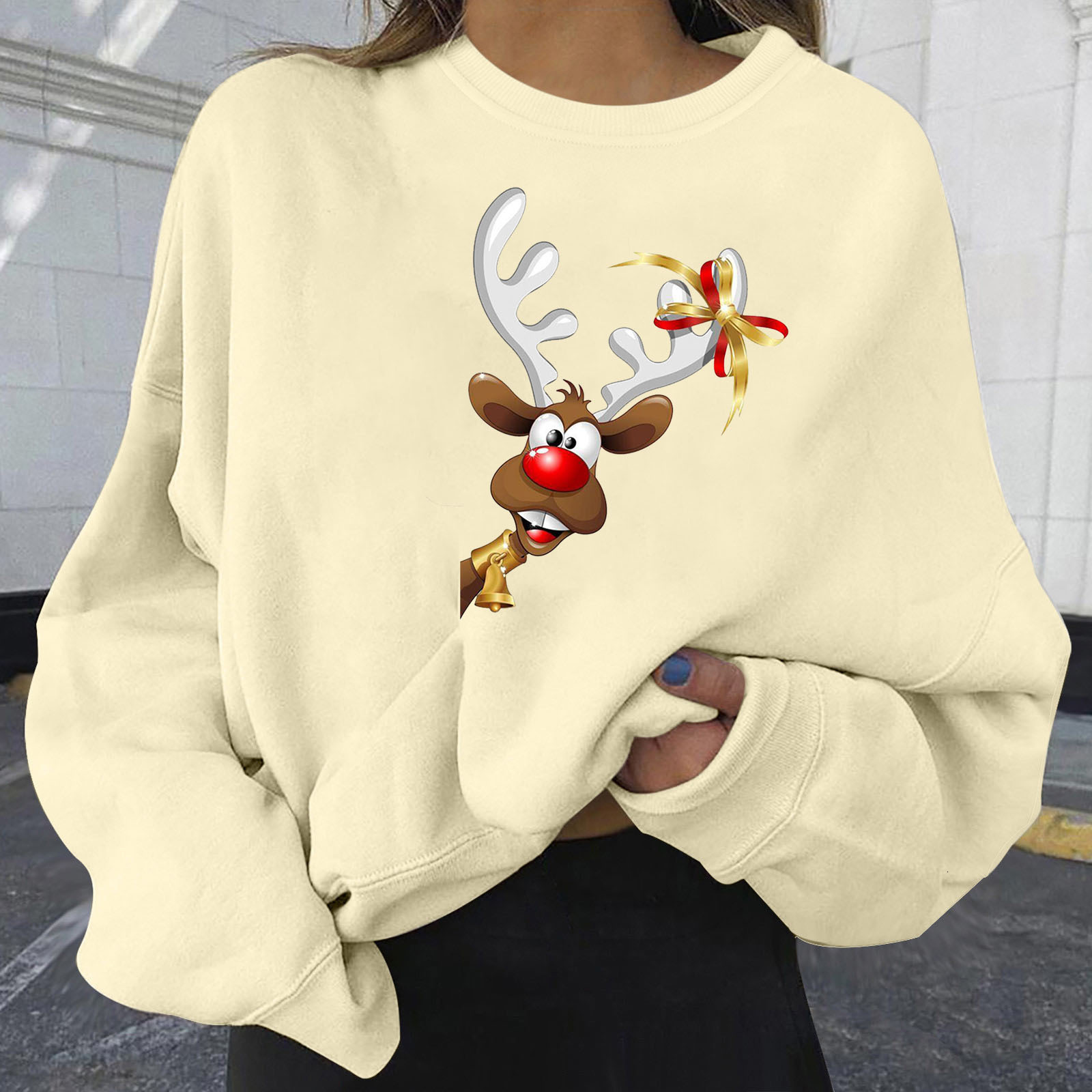Personalized fashion print new plus size women's clothing loose fit dongdumaoyi