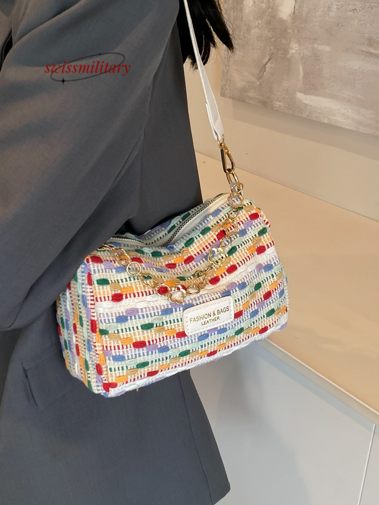 Swissmilitary 2025 Trendy Colorful Crossbody Bags Women Simple Casual Zipper Pillow Bag Summer Versatile Travel Handbags #48