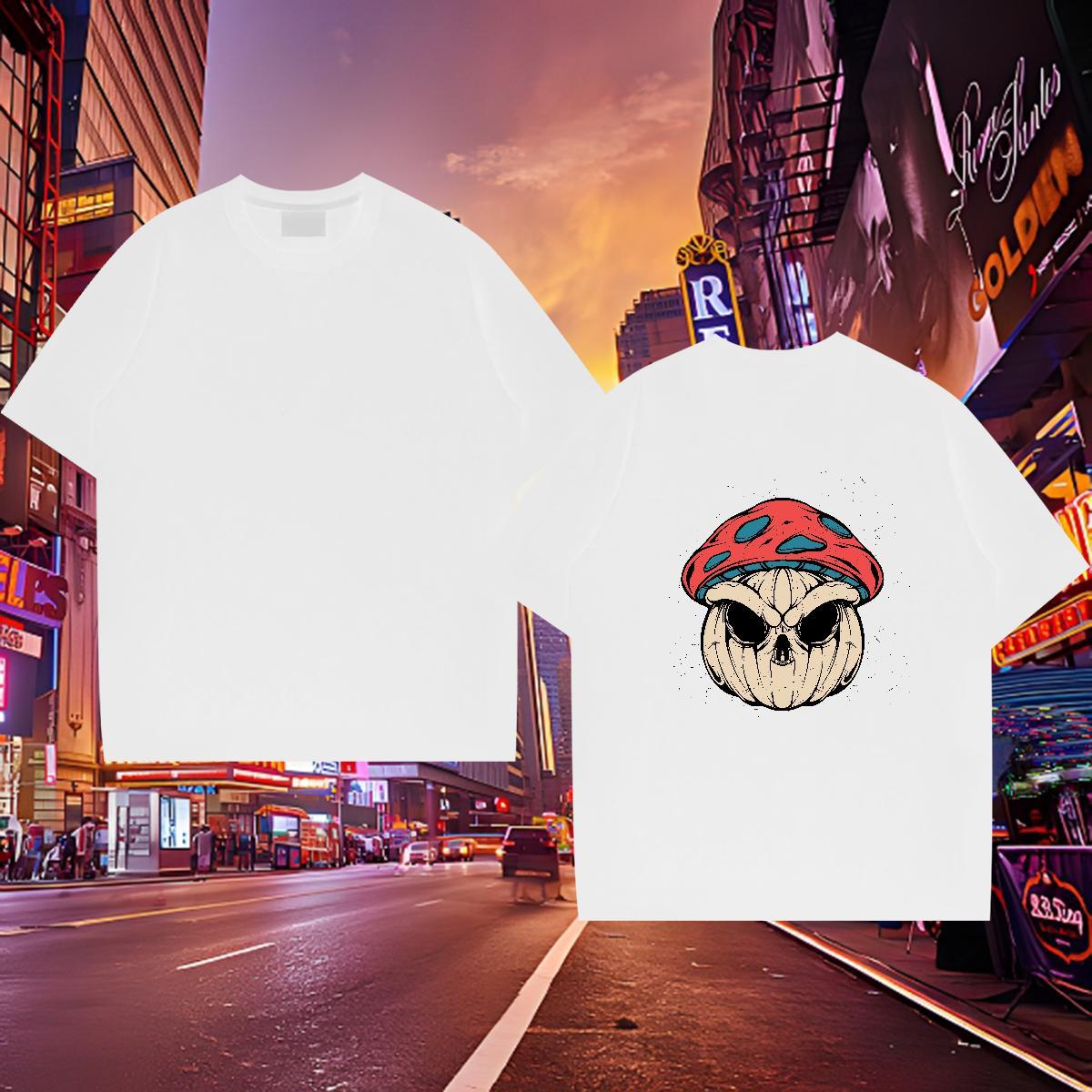 High Quality T Shirt For Man 100% Cotton 230g ET Hip Hop Custom Big Size Crew Neck Men Tees 2024 Summer Clothings