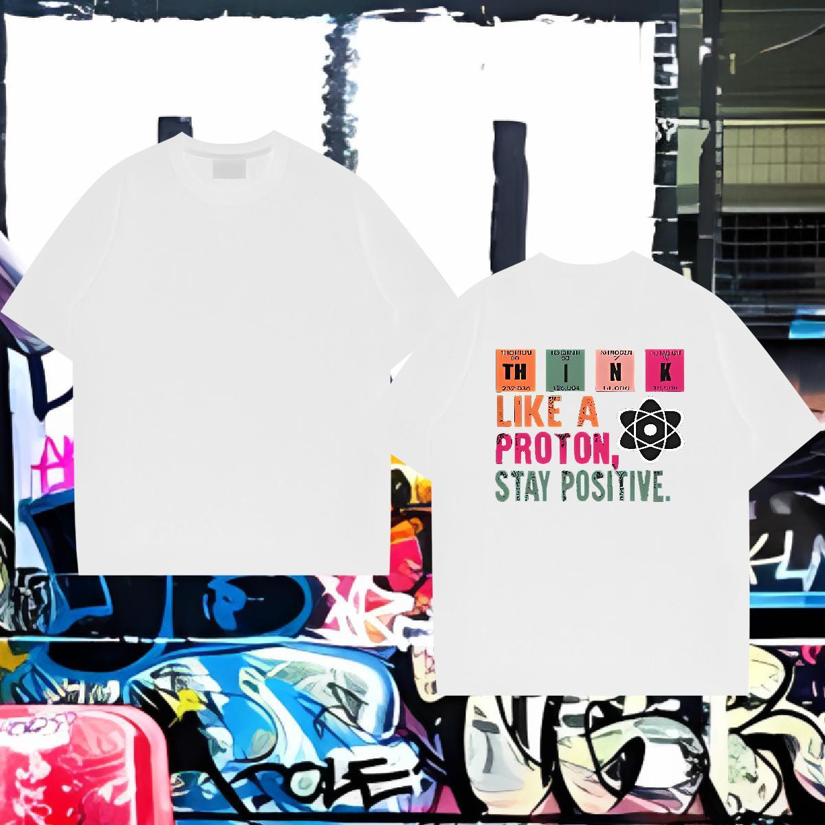 Popular Man T Shirts 230g 100% Cotton letter Beach White Plus Size Breathable Crew Neck Tshirts Fashion Designer Tee Shirt