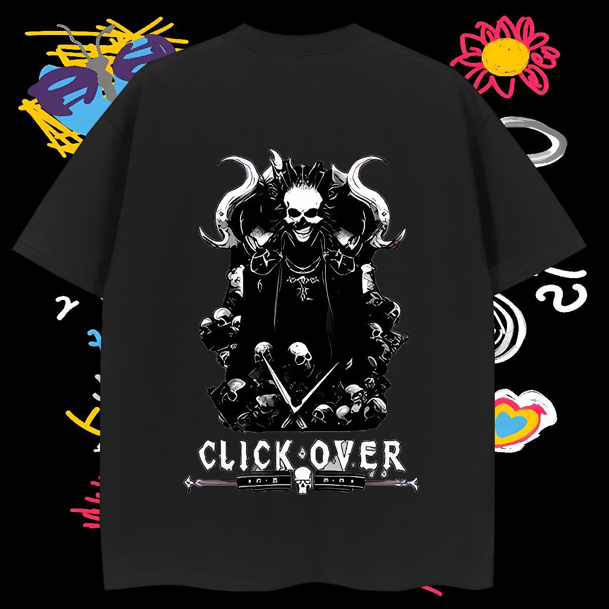 Brand Man T Shirts 230g 100% Cotton skull Street Wear Anime Breathable Soft Tshirts Fashion Designer Tops Shirt