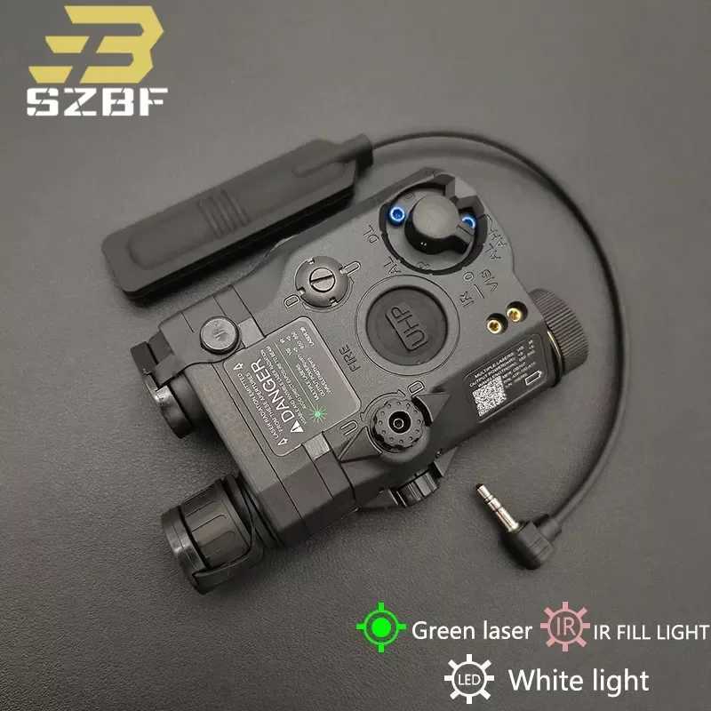 PEQ15 infrared fill light indicator white LED light red/green dual laser version suitable for 20mm rail outdoor tactical equipment hunting aiming CL24