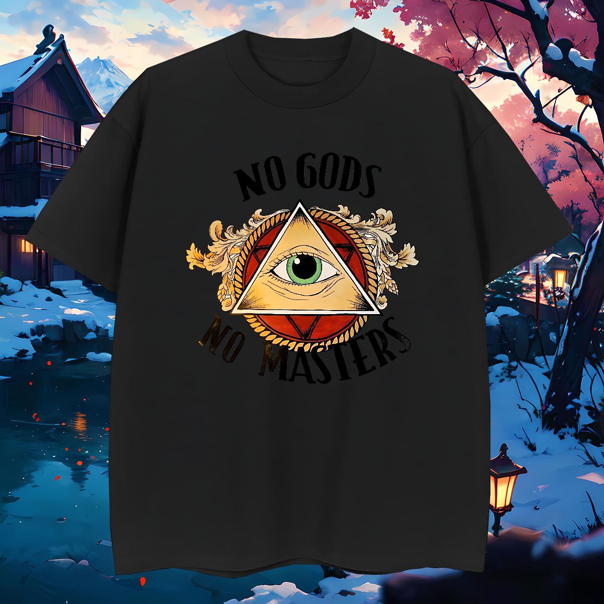 TOP Quality T Shirts Men 230g Pure Cotton eye of the devil Daily Outfit Custom Printing Breathable Short Sleeve Men Tshirts Casual New Wear