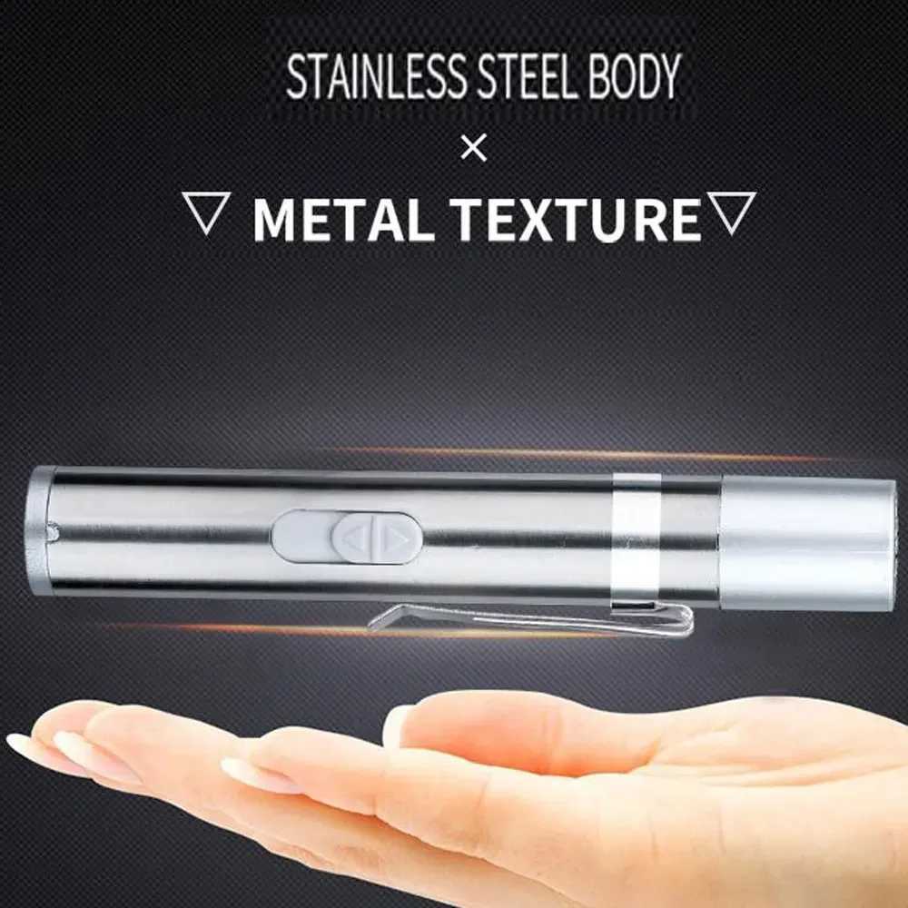 Mini laser red laser pointer USB charging 3-in-1 pen flashlight charging UV flashlight multifunctional light CL240826