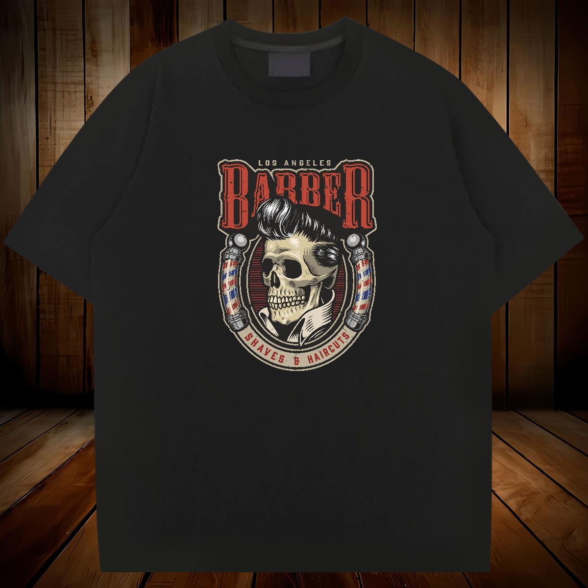 High Quality Man T Shirts 100% Cotton 230g skull Outdoor Custom Print Plus Size Round Neck Short Sleeve Men Tees Wholesale Clothings