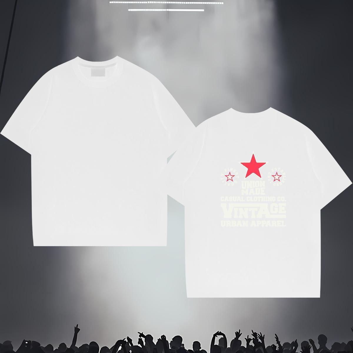 Designer T shirt 100% Cotton 230g letter Street wear Hip Hop Anime O-Neck Short Sleeve Tshirts New Arrival Wear