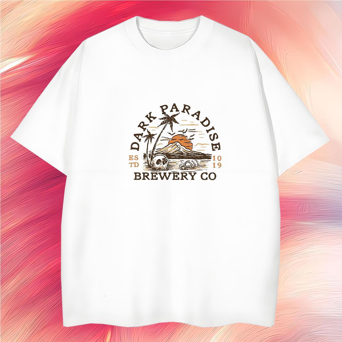Cool Design T-Shirts for Men 100% Cotton 230g mountains Street Casual Skull Crew Neck Men Tees DIY Tops