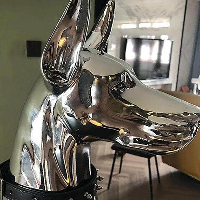 Decorative Objects Figurines Home Decor Sculpture Doberman Dog Large Size Art Animal Statues Figurine Room Resin Statue Ornamentgift Holiday Gift