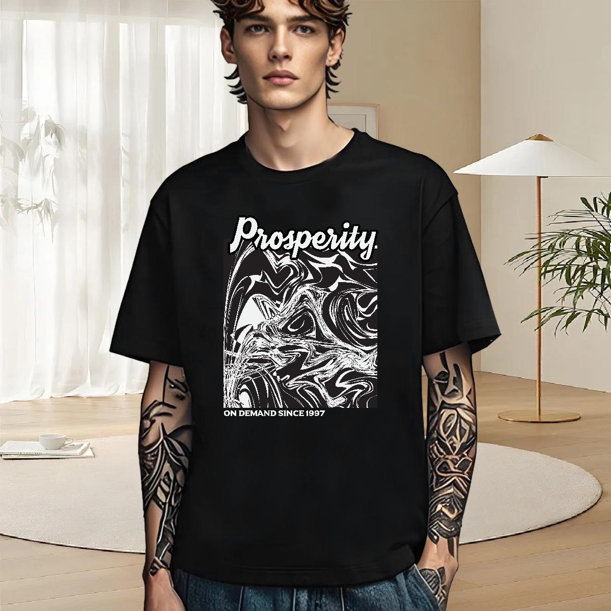 Cool Design T Shirt For Man 230g 100% Cotton mountains Home Outdoor Oversized 3XL 4XL Short Sleeve Soft Men Clothes T-Shirt Designer Wear