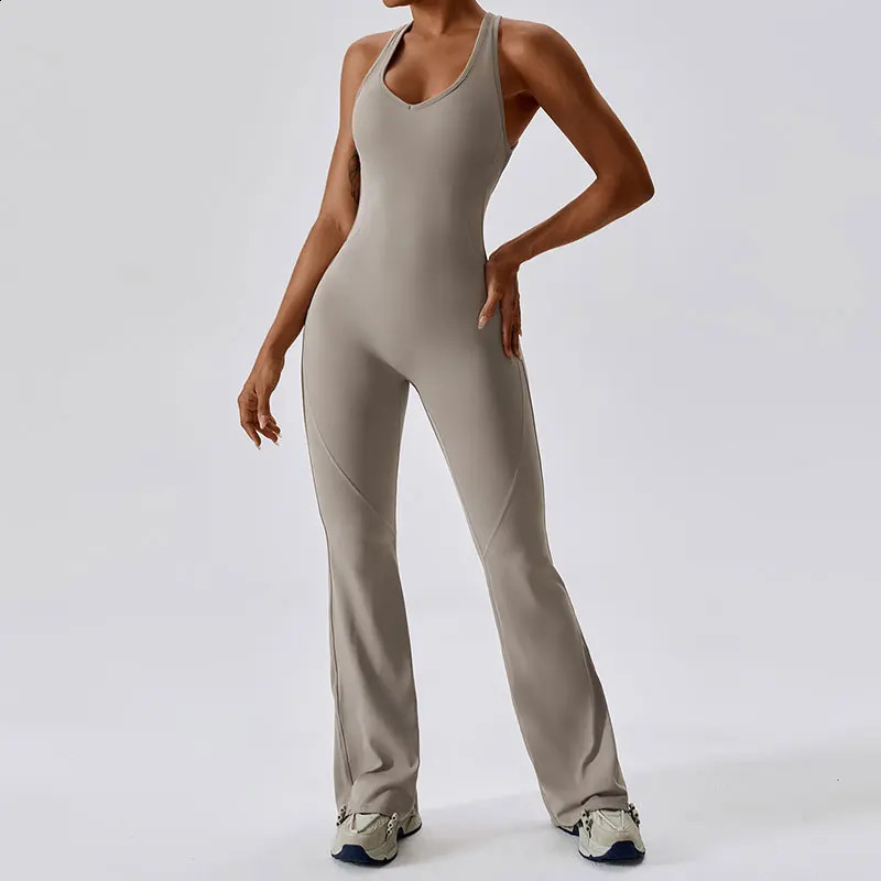 Lifting The Buttocks and Tightening Abdomen Yoga Bodysuit Set Gym Clothes Pushup Workout Dance Fitness 240820