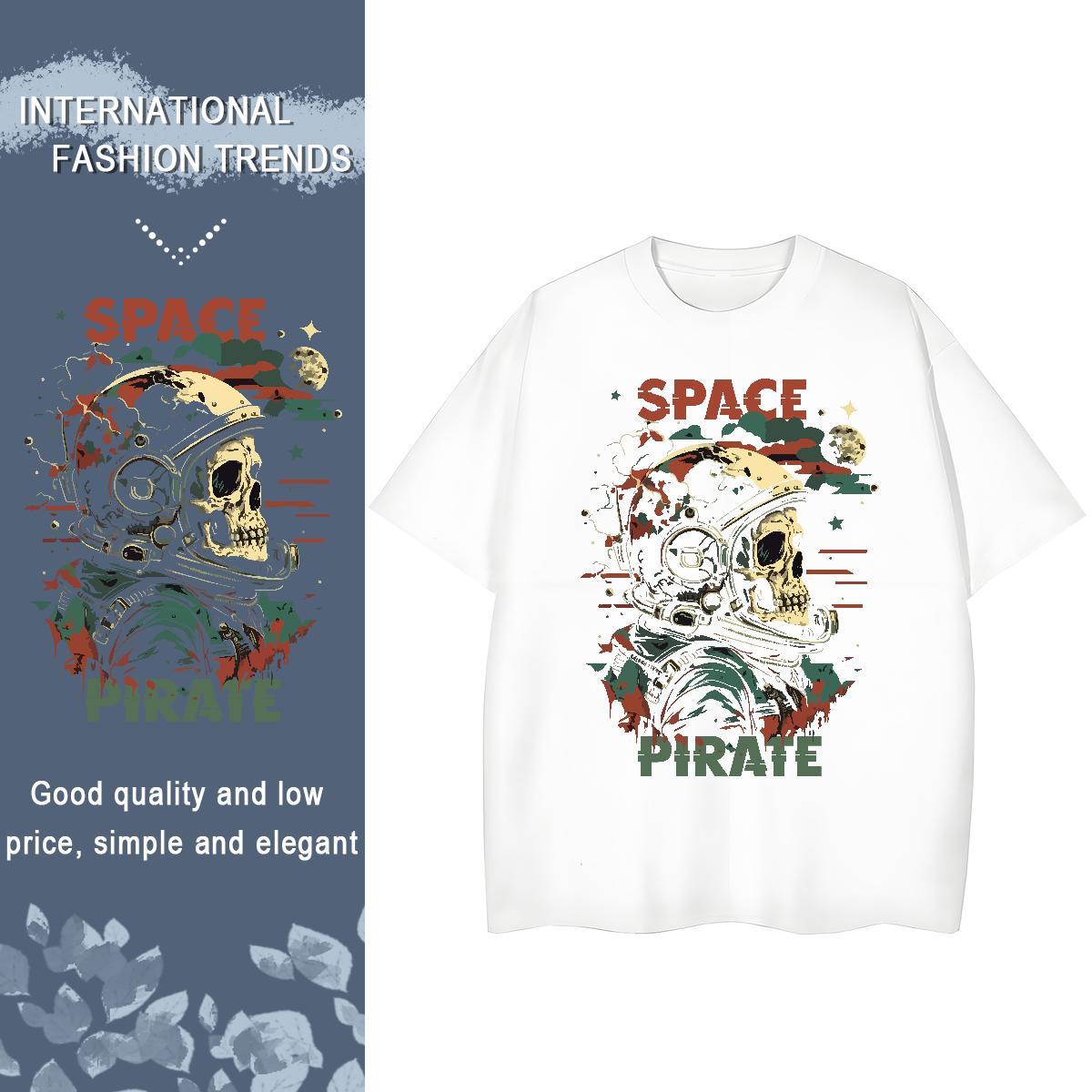 Popular Woman Tshirt 230g Cotton universe Spring Summer T Shirt For Woman Breathable Short Sleeve DIY Anime Printed Wear