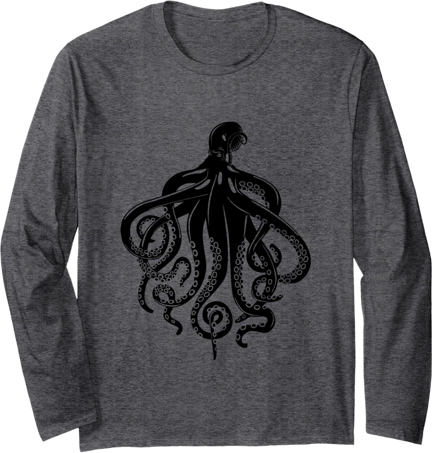 Long Sleeve Shirts for Men sweatshirt Octopus King Sea Animal Ocean ocean Funny Gift Long Sleeve Tee Streetwear Casual tops clothes