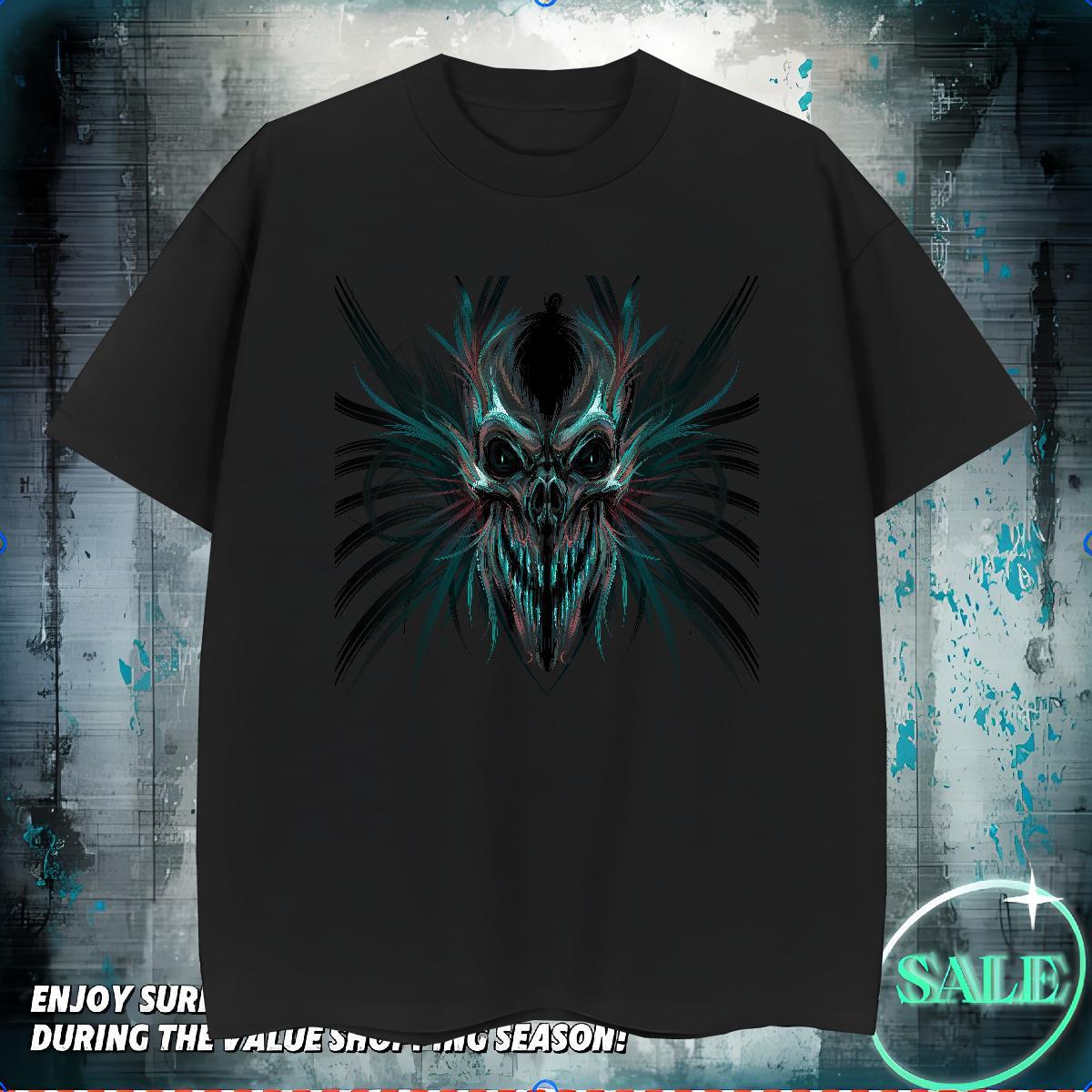 Designer Man T Shirts 100% Cotton 230g skull Home Outdoor Anime Print Breathable Crew Neck Couples T Shirts Classic Tees
