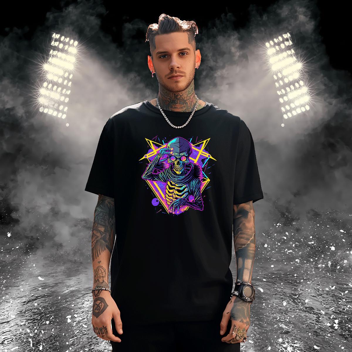 Soft Mens T Shirts 100% Cotton 230g skull Street wear Hip Hop Graphic Breathable Soft Couples T Shirts DIY Polos