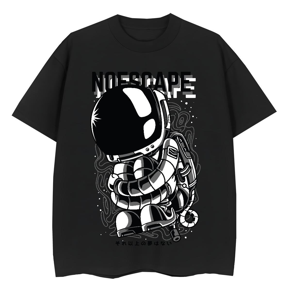 Unisex Womens Tshirts 230g 100% Cotton universe Daily Wear T shirt Comfortable Cartoon Print Tops Tees