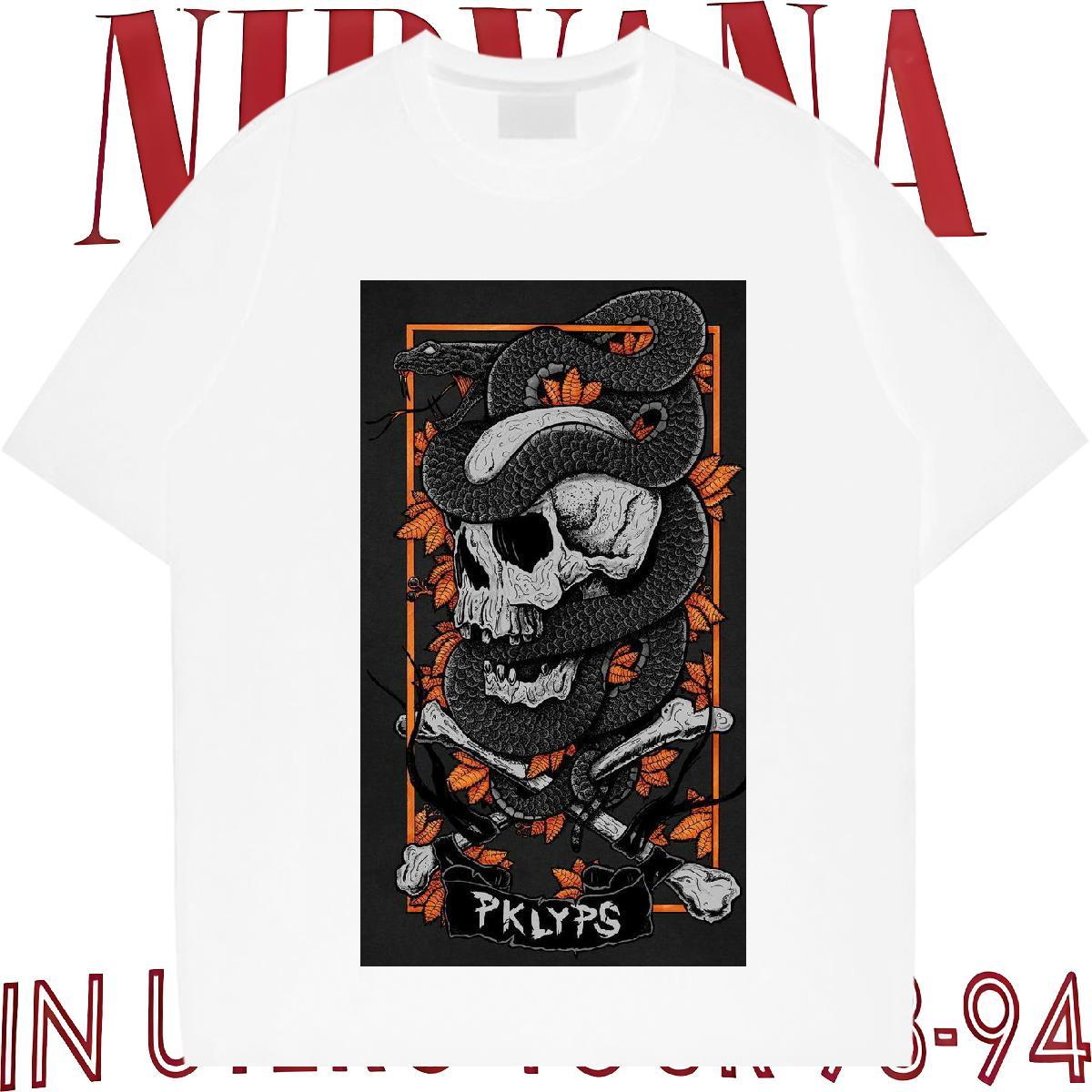 Designer T shirt 100% Cotton 230g skull Hip Hop Street DIY Logo Oversized Breathable Short Sleeve Tshirts Fashion Casual Polos