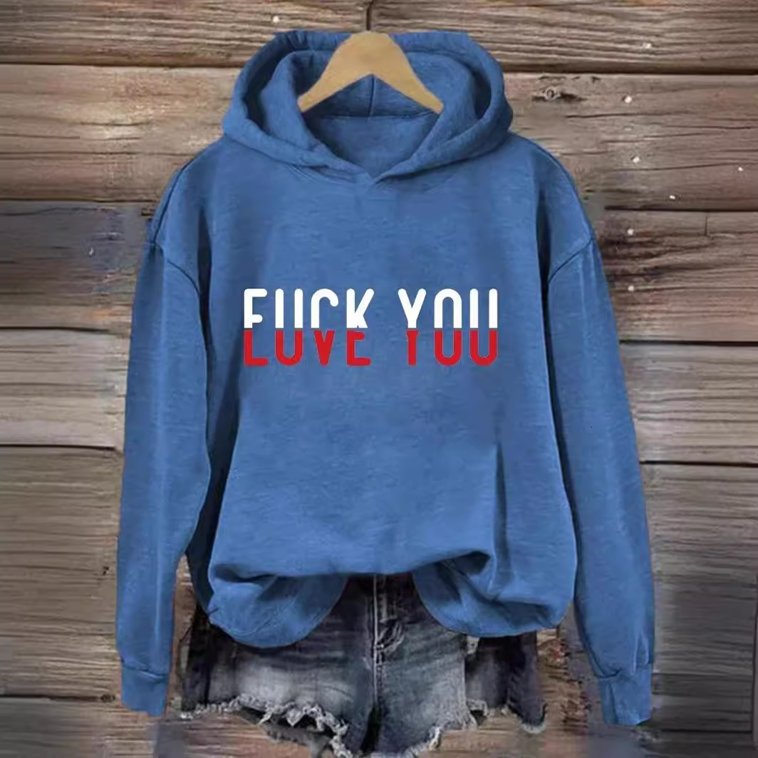 Autumn New Product Women's Round Neck Hoodie Casual Top dongdumaoyi